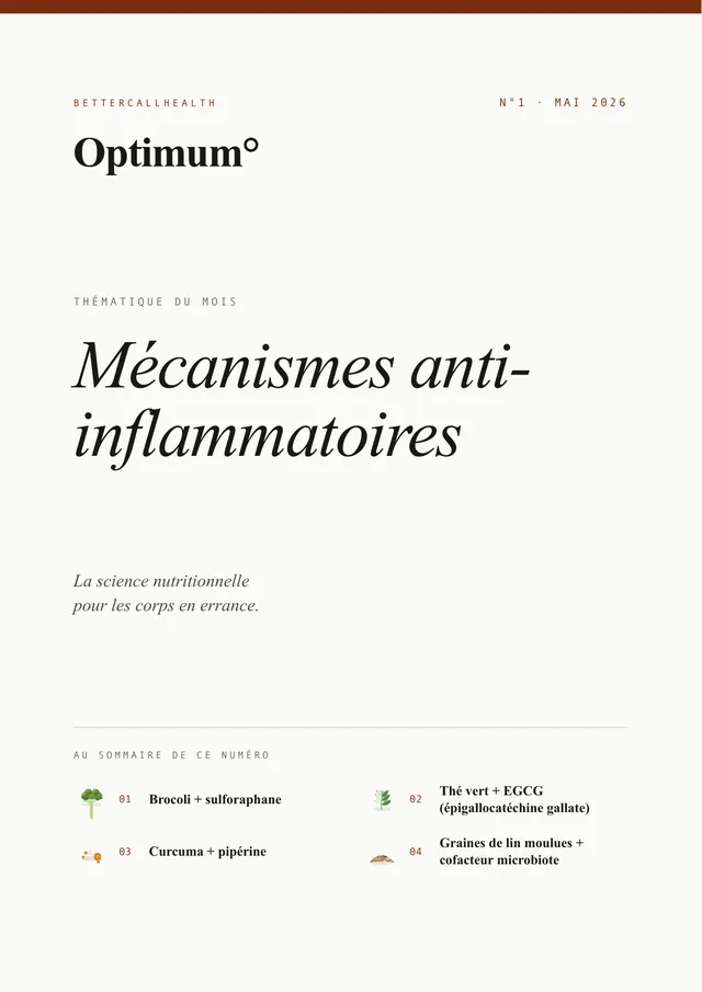 Couverture d’Optimum° N°1, Mai 2026 : Mécanismes anti-inflammatoires