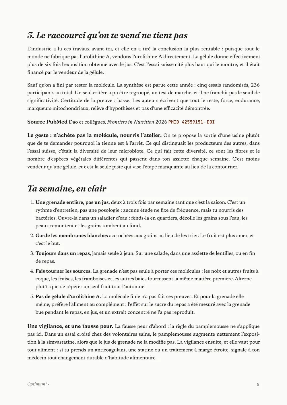 Page 8 du numéro découverte, Septembre 2026